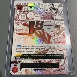 Honesty Impact (Alternate Art) OP11-018 A Fist of Divine Speed Foil - Image 1