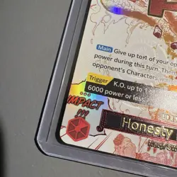 Honesty Impact (Alternate Art) OP11-018 A Fist of Divine Speed Foil - Image 3