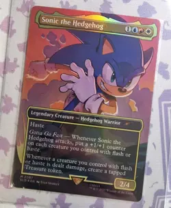 Sonic the Hedgehog - MTG Sonic Secret Lair - # 2087 - Mythic - Rainbow Foil - Image 1