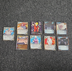 Bandai Naruto CCG PR Promo 8-Card Lot + Naruto Goku Promo Card (Ninja Storm 3) - Image 1