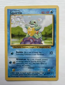 Squirtle & Wartortle Evolution Lot – Base Set + Dark Wartortle Vintage Pokemon - Image 3