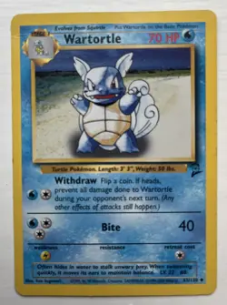Squirtle & Wartortle Evolution Lot – Base Set + Dark Wartortle Vintage Pokemon - Image 4