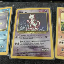 Pokemon TCG Vintage Lot of 7 Cards - Mewtwo, Lapras, Shadowless Charmander, etc. - Image 2