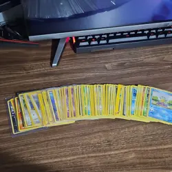 100+ Pokemon TCG VINTAGE mixed card lot English standard size - Image 1