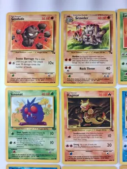 Vintage Pokemon Lot Of 20 WOTC Base Set Jungle Fossil Lot Unlimited MP - Image 2