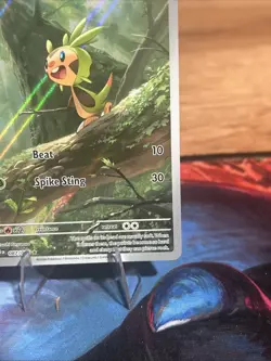 Chespin 087/086 IR Chaos Rising (CRI)(ME4) Illustration Rare Pokemon Card NM - Image 4
