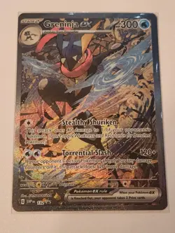 Pokemon TCG Greninja EX 132 Scarlet & Violet Promo Holo Card NM/M Condition - Image 1