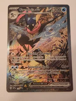 Pokemon TCG Greninja EX 132 Scarlet & Violet Promo Holo Card NM/M Condition - Image 2