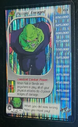 Dragon Ball Z DBZ CCG Piccolo Enraged Level 4 #153 LIMITED Foil card Near Mint - Image 1