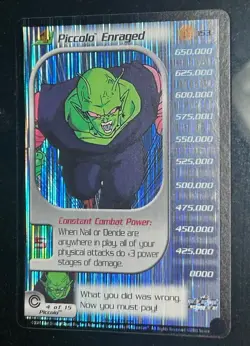 Dragon Ball Z DBZ CCG Piccolo Enraged Level 4 #153 LIMITED Foil card Near Mint - Image 2