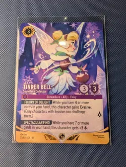 Tinkerbell 33/P3 Set Champs Lorcana Winterspell Non Foil Promo Card - Image 1