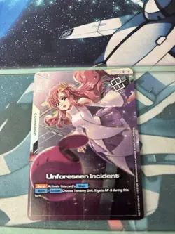 Unforeseen Incident (Store Tournament Winner Pack 01) Near Mint Gundam Card - Image 1