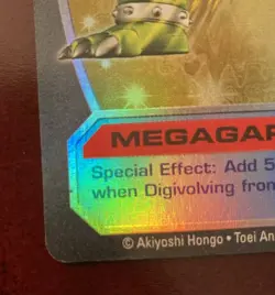 Digimon D-Tector MEGAGARGOMON Holo Foil TCG Card 2002 Bandai, DT-111 MEGA 85MPP - Image 2