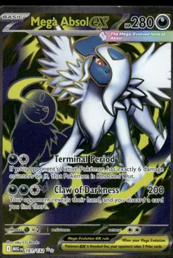 Pokemon Cards Mega Absol ex 161/132 Mega Evolution Ultra Rare NM *1 - Image 1