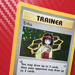Pokemon TCG Erika Trainer Card 16/132 Holo Rare Gym Heroes 1st Edition - Image 3