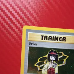 Pokemon TCG Erika Trainer Card 16/132 Holo Rare Gym Heroes 1st Edition - Image 4