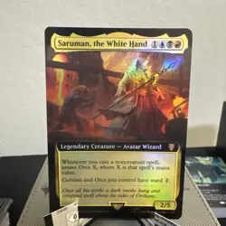 Saruman, the White Hand (Extended Art) : the Lord of the Rings Foil - Image 1