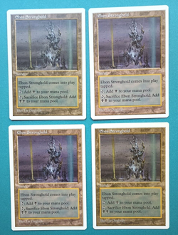 Magic the Gathering MTG 5th Edition EBON STRONGHOLD X 4 2 VLP/EX & 2 LP/EX U! - Image 1