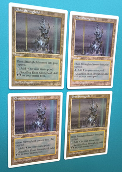 Magic the Gathering MTG 5th Edition EBON STRONGHOLD X 4 2 VLP/EX & 2 LP/EX U! - Image 3