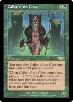 MTG - CALLER OF THE CLAW - Legions (R) - Image 1