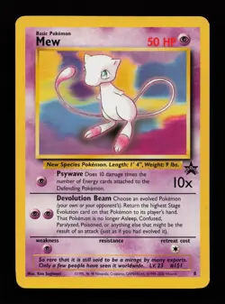 Mew 8 Promo Wizards Black Star Promos Pokemon Cards - Image 1