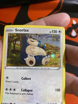 Snorlax (Cosmos Holo) 141/192 Miscellaneous Cards & Products Promo NM - Image 4