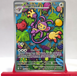 Pokemon TCG Ambipom 107/094 Me02 Phantasmal Flames Holo IR Full Art 110HP - Image 1