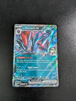 N's Zoroark ex 098/159 Double Rare Journey Together Pokemon Holo Near Mint - Image 1