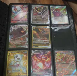Pokemon TCG Charizard Binder w/ 43 Cards Holo V/VMAX/VSTAR/ex Radiant - Image 2