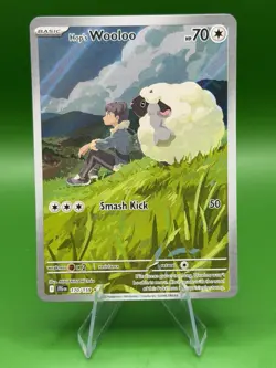 2025 Pokemon Journey Together Hop's Wooloo #170/159 - Image 1