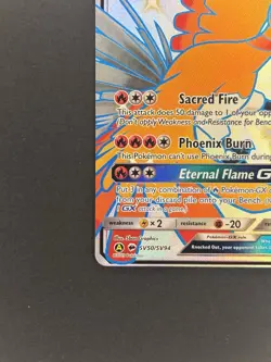 Pokemon TCG Ho-Oh GX SV50/SV94 Hidden Fates Shiny Vault Holo 2019 190 HP - Image 5