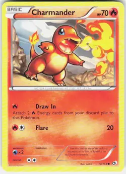 Charmander 17/113 Common Legendary Treasures Pokemon Lightly Played - Image 1