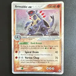 Pokemon TCG Armaldo ex 84/92 Legend Maker Holo Ultra Rare 160HP Eng 2006 - Image 2