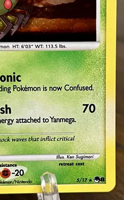 Pokemon TCG Yanmega 005/017 POP Series 8 Holo NM - Image 5