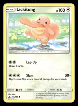 Lickitung 102/156 Ultra Prism LP Pokemon - Image 1