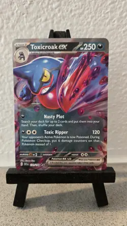 Toxicroak ex - 131/198 Pokemon TCG Scarlet & Violet Base Double Rare - Image 1