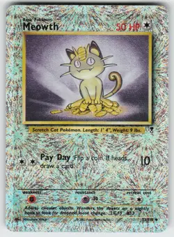 Meowth Reverse Holo Legendary Collection 053/110 Pokemon - Image 1