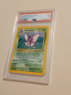 Venomoth - Pokemon Jungle #29 - No Symbol - Near Mint PSA 7 - Image 1