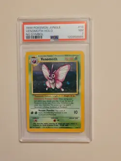 Venomoth - Pokemon Jungle #29 - No Symbol - Near Mint PSA 7 - Image 2