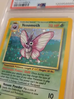 Venomoth - Pokemon Jungle #29 - No Symbol - Near Mint PSA 7 - Image 3