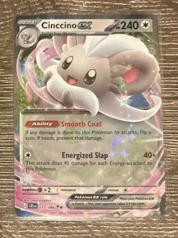 Cinccino ex 73/86 Chaos Rising ME04 Double Rare NM Pokemon TCG - Image 1