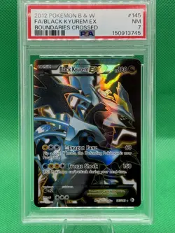 2012 POKEMON B&W BOUNDARIES CROSSED #145/149 BLACK KYUREM EX FULL ART PSA 7 - Image 1