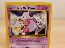 Sabrina's Mr. Mime - 1st Edition - 94/132 Gym Heroes- WOTC - Pokemon TCG - 2000 - Image 2