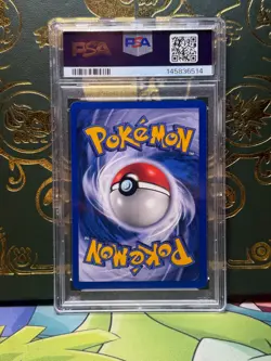 1999 Pokemon TCG Pikachu Red Cheeks Shadowless 058/102 PSA 7 - Image 2