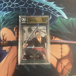 One Piece English ZORO 🏴‍☠ L OP01-001 Premium Card Collection NEW SLAB BGS 9.5 - Image 1