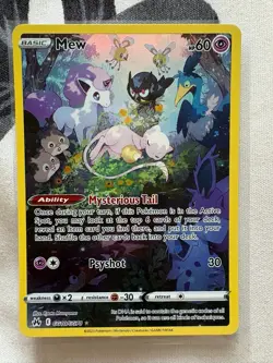 Mew Crown Zenith Galarian Gallery GG10/GG70 Holo Rare Pokemon Card - Image 1