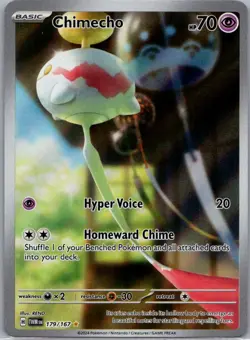 Chimecho 179/167 Illustration Rare Pokemon Card SV06: Twilight Masquerade - Image 1