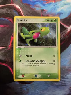 Pokemon TCG Treecko 016 Black Star Promo Holo Nintendo Card Basic English LP - Image 1