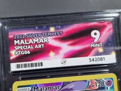 Pokemon TCG Malamar TG06/TG30 Ace 9 Silver Tempest Pokemon Card Mint Condition - Image 3
