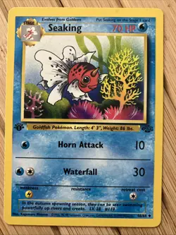 Pokemon Card Seaking 1st Edition Regular Jungle 46/64 LP Condition - Image 1